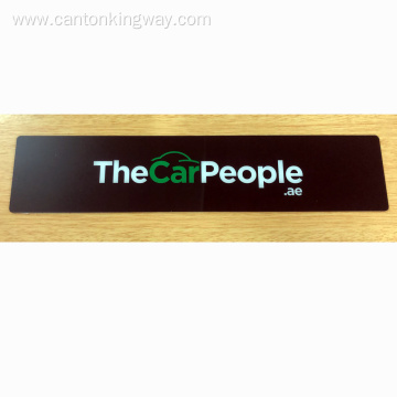 Decorative custom plastic car license plate